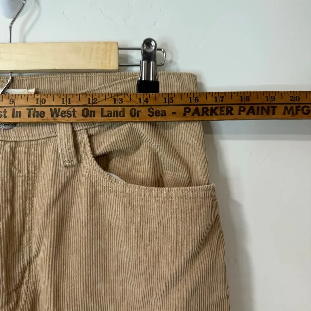 Levi's Women's '94 Baggy Corduroy Pants High Rise Straight‎ Leg Tan 30 - Picture 3 of 8
